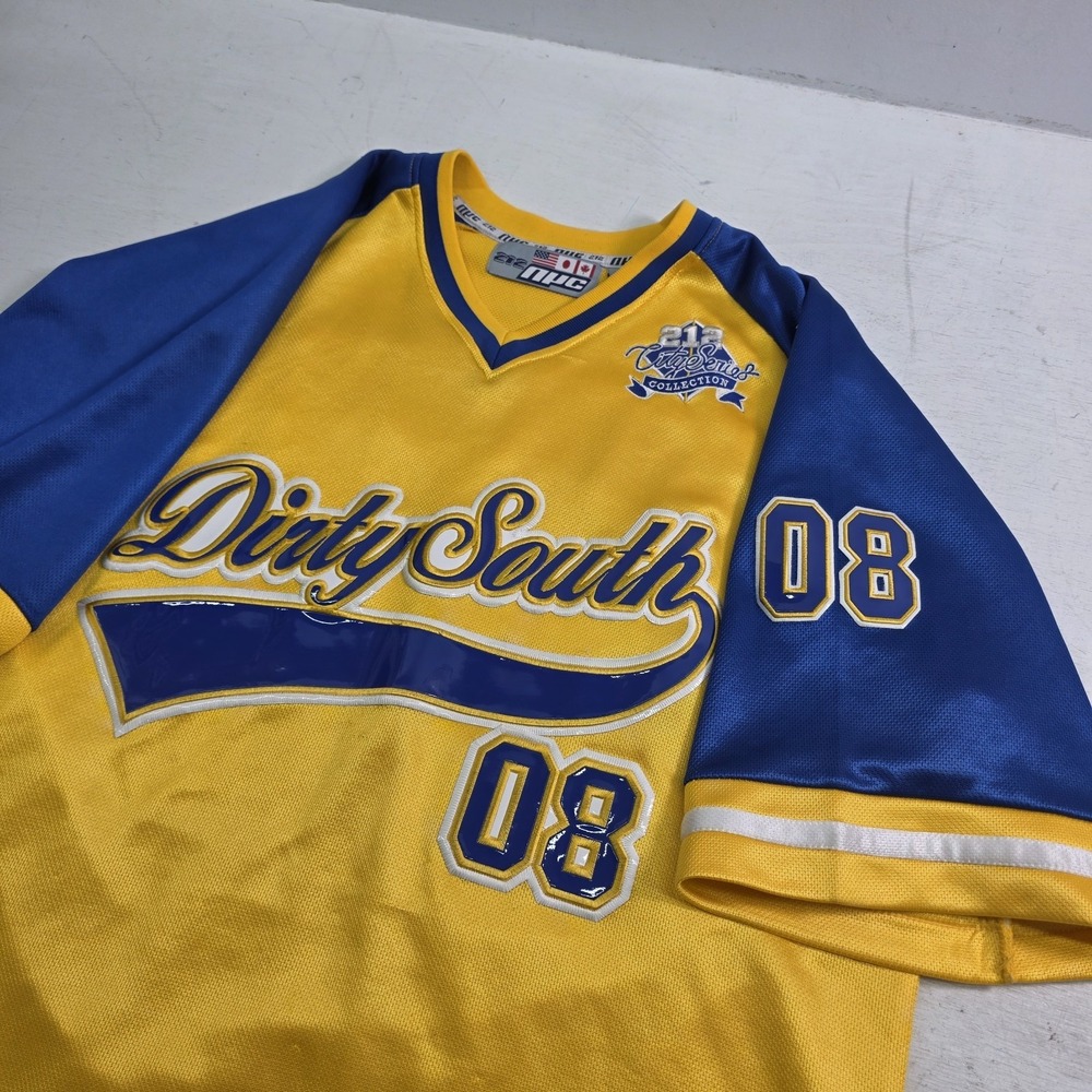 Vintage NYC 212 Dirty South 08 City Series Stitched Vinyl Football Jersey Men XL - Picture 7 of 15